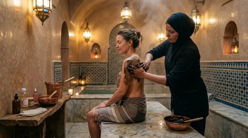 Hammam & Gommage à Domicile Marrakech : Rituel Spa 5 Étoiles