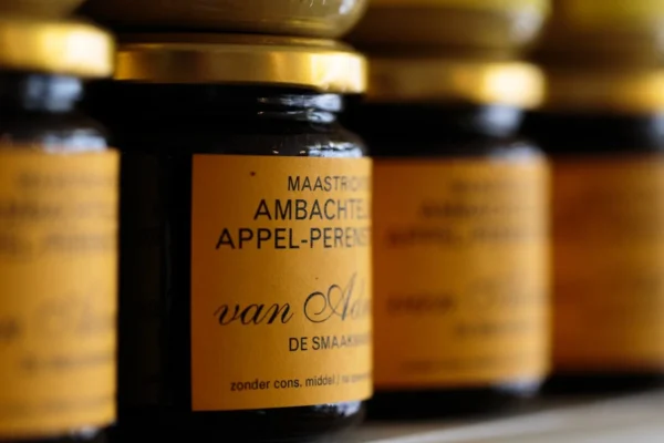 Close of jar of Adriaan Syrup