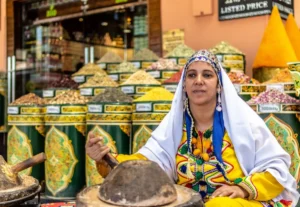 Moroccan woman extracts Argon oil